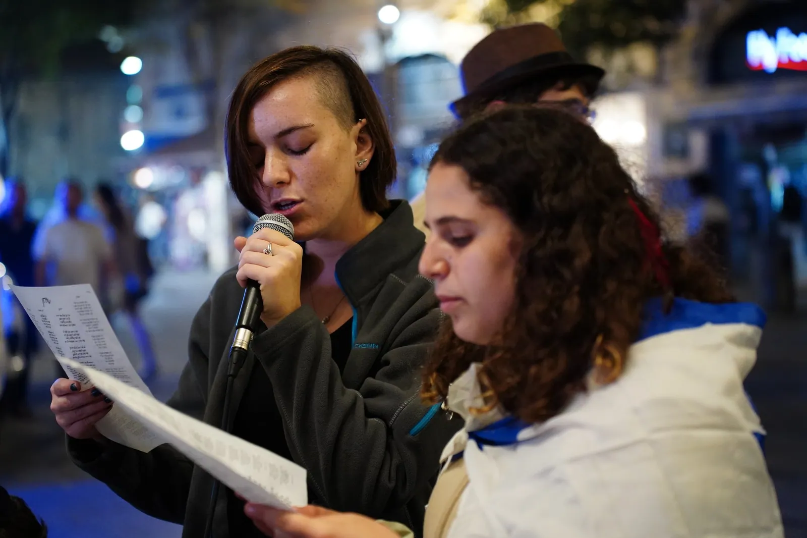 ערב יום הזיכרון בכיכר ציון